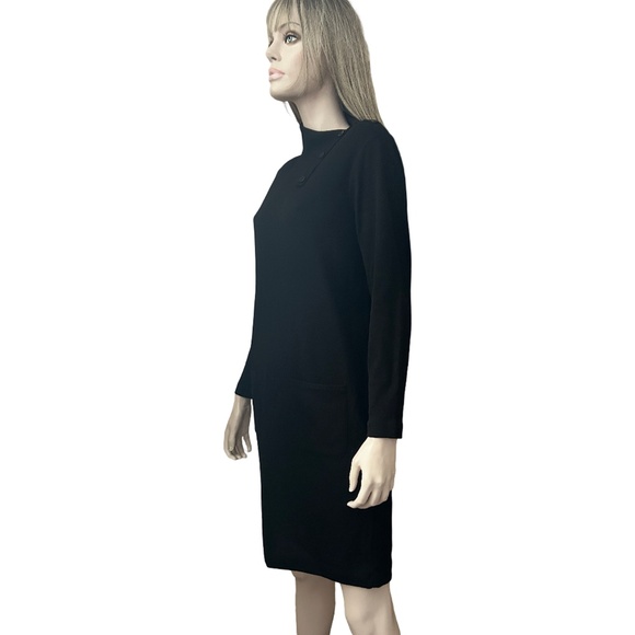 Jones New York Merino Blend Shift Dress Black S-M - Picture 9 of 15
